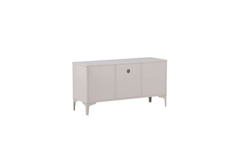 Piring lattiaseisova tv-taso 120 cm säilytyksellä metallia - Beige - Huonekalut - TV- & Mediakalusteet - Tv taso & Mediataso