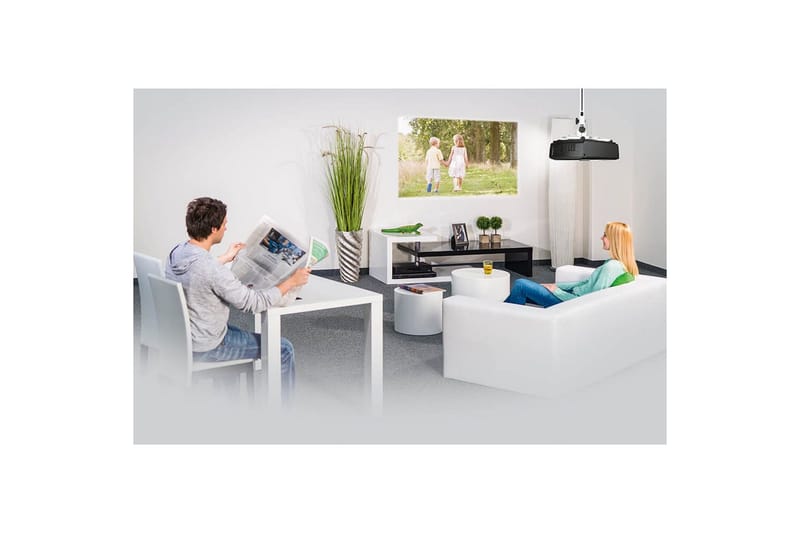 Projektorin kiinnike Hama Katolle ja seinälle, valkoinen - Valkoinen - Huonekalut - TV- & Mediakalusteet - Mediajalusta & seinäteline - Projektoriteline