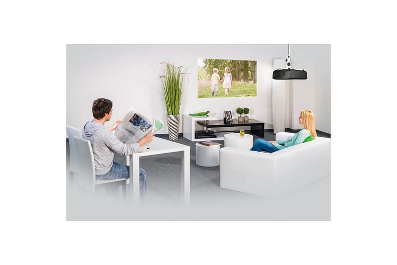 Projektorin kiinnike Hama Katolle ja seinälle, valkoinen - Valkoinen - Huonekalut - TV- & Mediakalusteet - Mediajalusta & seinäteline - Projektoriteline