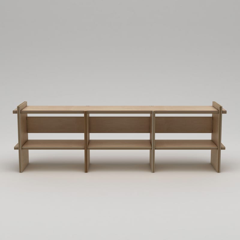 Ropira TV-taso 220 cm - Luonnonpuu - Huonekalut - TV- & Mediakalusteet - Mediajalusta & seinäteline