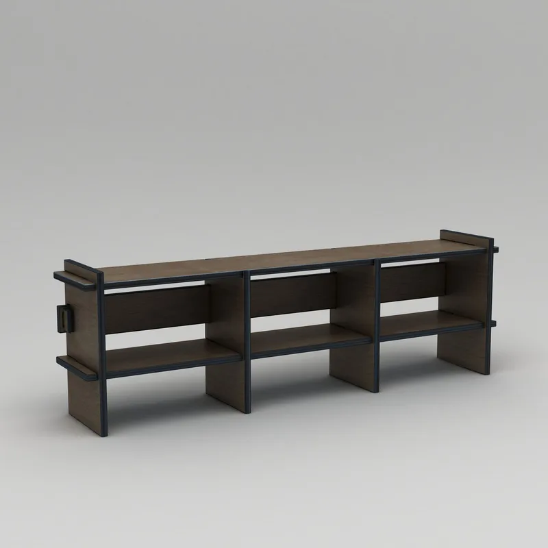 Ropira TV-taso 220 cm, Pähkinä