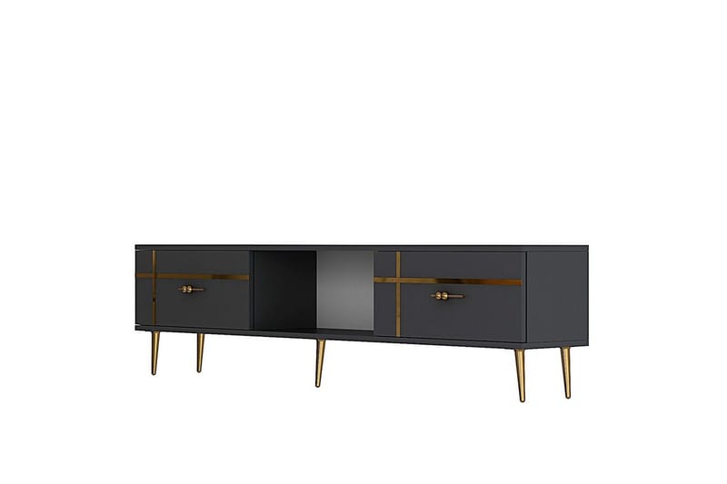 Safiya TV-taso 150 cm, Antrasiitti/Keltainend