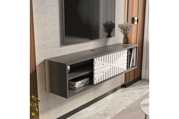 Saller TV-taso 140 cm - Antrasiitti/Valkoinen - Huonekalut - TV- & Mediakalusteet - Tv taso & Mediataso