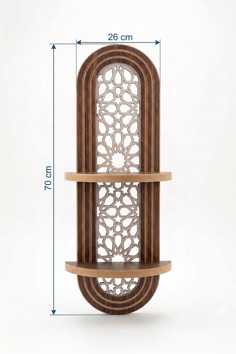 Seinähylly Homitis Armona Wall V (26 x 70 x 13 cm) Wenge - Ruskea - Talo & remontointi - Keittiö & kylpyhuone - Keittiö & kodinhoitohuone - Keittiön sisustus - Keittiöhylly