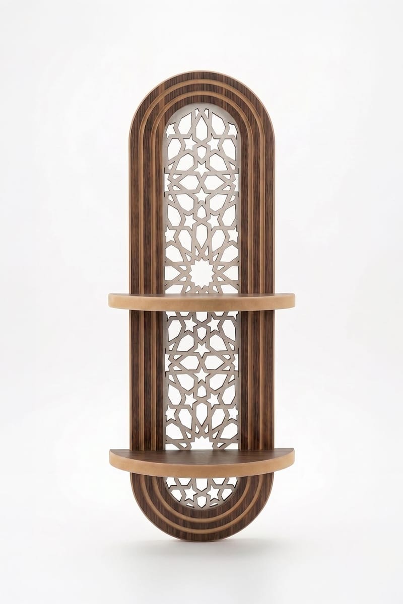 Seinähylly Homitis Armona Wall V (26 x 70 x 13 cm) Wenge, Ruskea