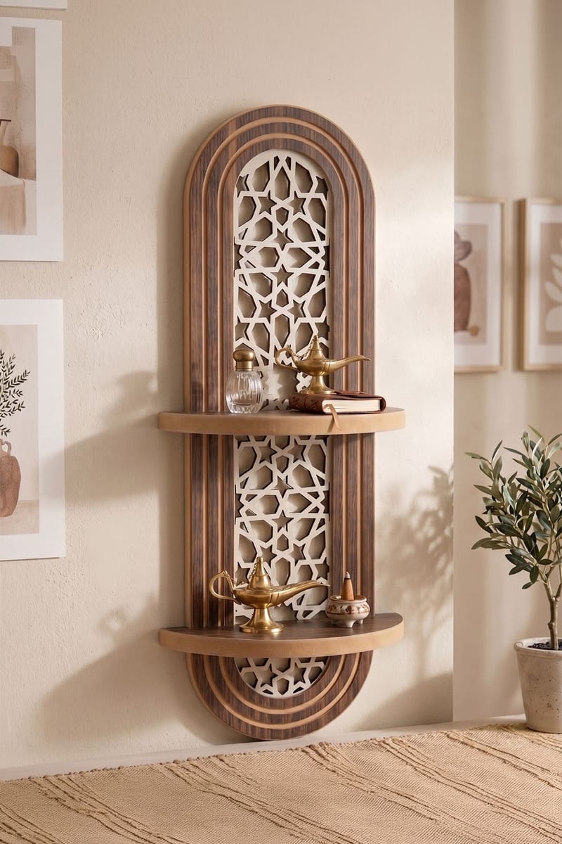 Seinähylly Homitis Armona Wall V (26 x 70 x 13 cm) Wenge - Ruskea - Talo & remontointi - Keittiö & kylpyhuone - Keittiö & kodinhoitohuone - Keittiön sisustus - Keittiöhylly