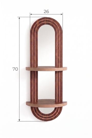 Seinähylly Homitis Armona Wall VI (26 x 70 x 13 cm) wenge Mörkbrun - Ruskea - Talo & remontointi - Keittiö & kylpyhuone - Keittiö & kodinhoitohuone - Keittiön sisustus - Keittiöhylly