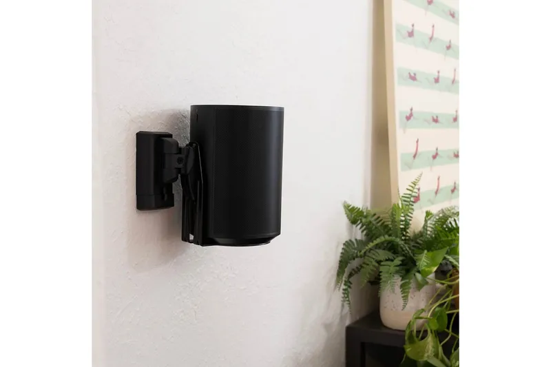 Seinäkiinnike Sanus Sonos Era 100 2 osaa - Musta - Huonekalut - TV- & Mediakalusteet - Mediajalusta & seinäteline - Kaiutinjalusta