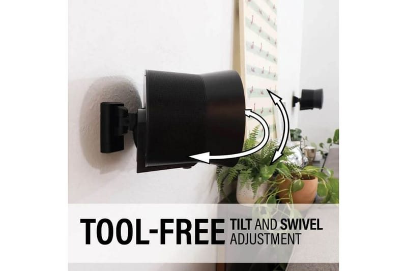 Seinäkiinnike Sanus Sonos Era 300 2 osaa - Musta - Huonekalut - TV- & Mediakalusteet - Mediajalusta & seinäteline - Kaiutinjalusta