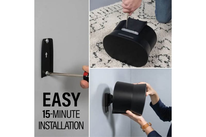 Seinäkiinnike Sanus Sonos Era 300 2 osaa - Musta - Huonekalut - TV- & Mediakalusteet - Mediajalusta & seinäteline - Kaiutinjalusta