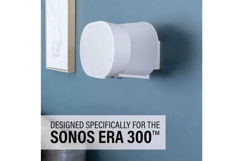 Seinäkiinnike Sanus Sonos ERA 300:lle 2 osaa Valkoinen - Valkoinen - Huonekalut - TV- & Mediakalusteet - Mediajalusta & seinäteline - Kaiutinjalusta
