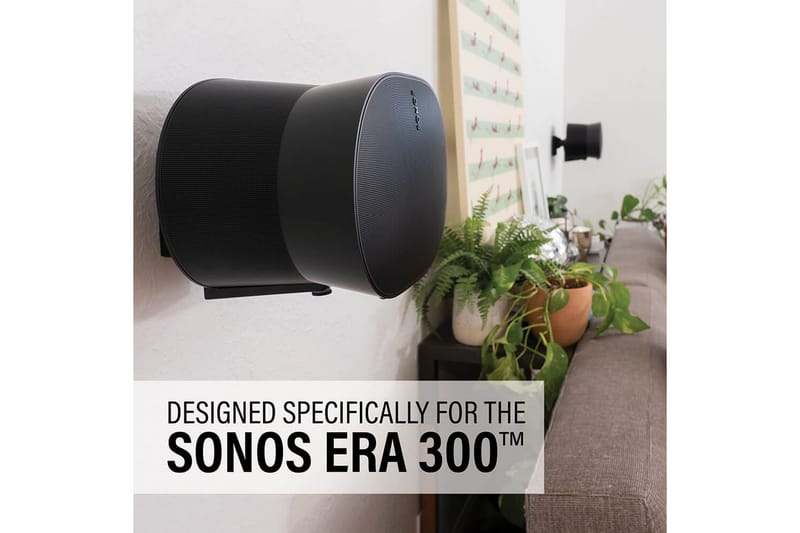 Seinäkiinnike Sanus Sonos ERA 300:lle Musta - Musta - Huonekalut - TV- & Mediakalusteet - Mediajalusta & seinäteline - Kaiutinjalusta