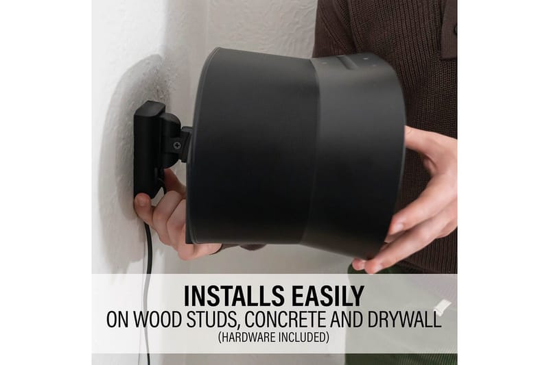 Seinäkiinnike Sanus Sonos Era 300:lle - Musta - Huonekalut - TV- & Mediakalusteet - Mediajalusta & seinäteline - Kaiutinjalusta