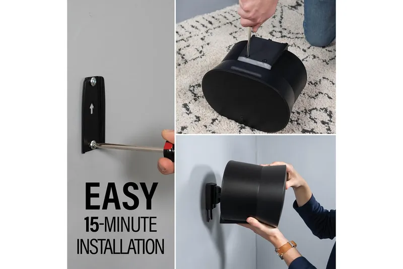 Seinäkiinnike Sanus Sonos Era 300:lle - Musta - Huonekalut - TV- & Mediakalusteet - Mediajalusta & seinäteline - Kaiutinjalusta