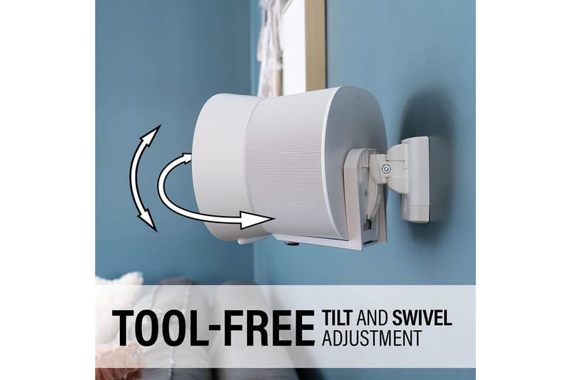 Seinäkiinnike Sanus Sonos Era 300:lle - Valkoinen - Huonekalut - TV- & Mediakalusteet - Mediajalusta & seinäteline - Kaiutinjalusta