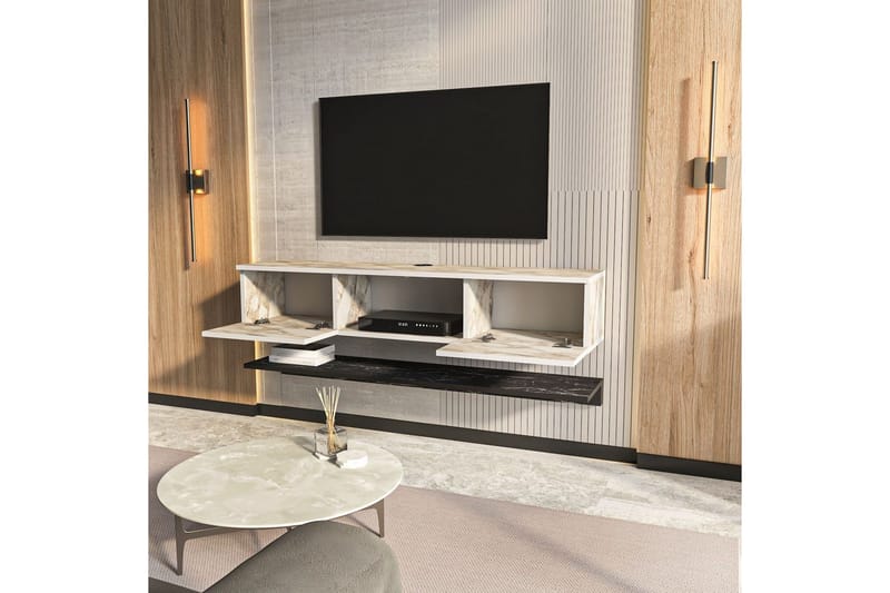 Sovric TV-taso 140 cm - Valkoinen - Huonekalut - TV- & Mediakalusteet - Tv taso & Mediataso