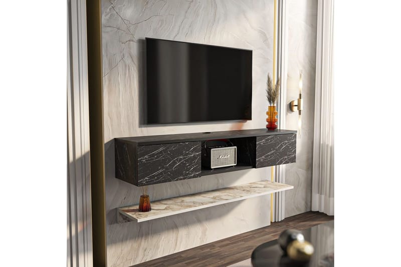 Sovric TV-taso 140 cm - Valkoinen - Huonekalut - TV- & Mediakalusteet - Tv taso & Mediataso