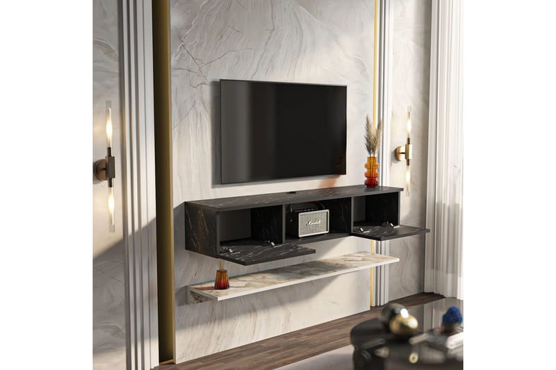 Sovric TV-taso 140 cm - Valkoinen - Huonekalut - TV- & Mediakalusteet - Tv taso & Mediataso