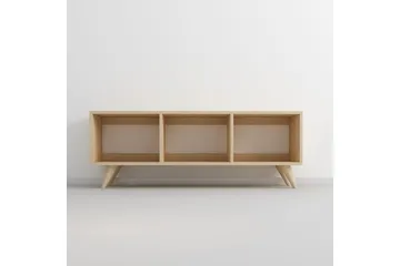 Springhill lattiaseisova tv-taso 120 cm säilytyksellinen maalattu puu - Beige - Huonekalut - TV- & Mediakalusteet - Tv taso & Mediataso