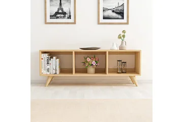 Springhill lattiaseisova tv-taso 120 cm säilytyksellinen maalattu puu - Beige - Huonekalut - TV- & Mediakalusteet - Tv taso & Mediataso
