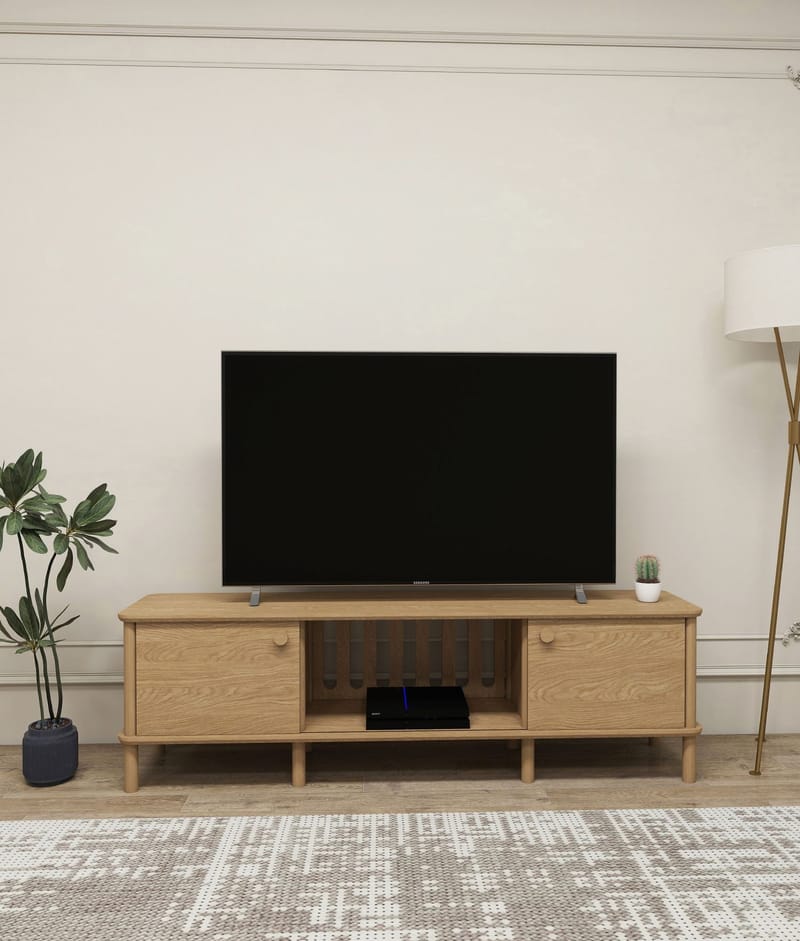 Sunira TV-taso 180 cm - Tammi - Huonekalut - TV- & Mediakalusteet - Mediajalusta & seinäteline