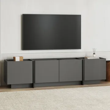 Sylvenn TV-taso 180 cm - Antrasiitti/Musta - Huonekalut - TV- & Mediakalusteet - Tv taso & Mediataso