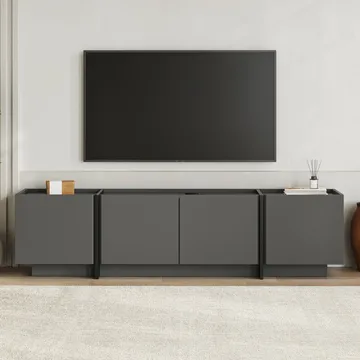 Sylvenn TV-taso 180 cm - Antrasiitti/Musta - Huonekalut - TV- & Mediakalusteet - Tv taso & Mediataso
