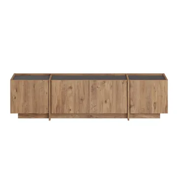 Sylvenn TV-taso 180 cm - Atlantic Pine/Antrasiitti - Huonekalut - TV- & Mediakalusteet - Tv taso & Mediataso