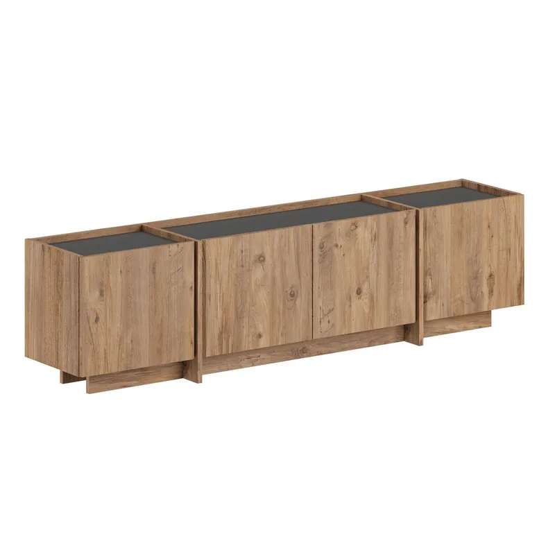 Sylvenn TV-taso 180 cm - Atlantic Pine ja antrasiitti - Huonekalut - TV- & Mediakalusteet - Mediajalusta & seinäteline