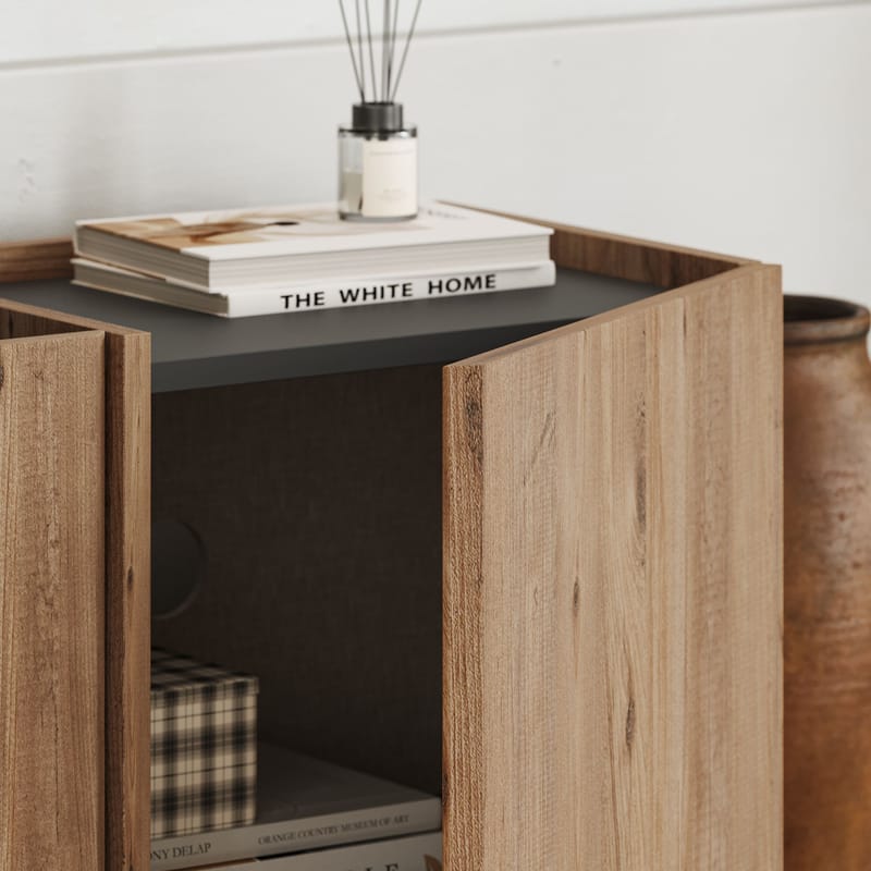 Sylvenn TV-taso 180 cm - Atlantic Pine ja antrasiitti - Huonekalut - TV- & Mediakalusteet - Mediajalusta & seinäteline