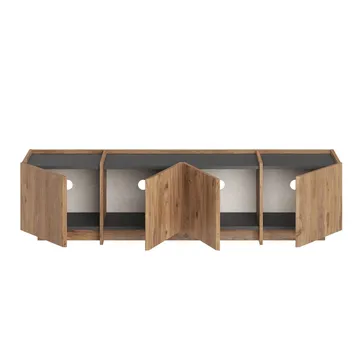Sylvenn TV-taso 180 cm - Atlantic Pine/Antrasiitti - Huonekalut - TV- & Mediakalusteet - Tv taso & Mediataso