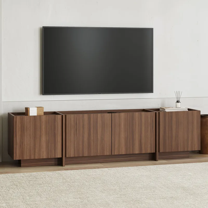Sylvenn TV-taso 180 cm - Milano Walnut - Huonekalut - TV- & Mediakalusteet - Mediajalusta & seinäteline