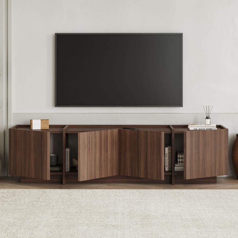 Sylvenn TV-taso 180 cm - Milano Walnut - Huonekalut - TV- & Mediakalusteet - Mediajalusta & seinäteline