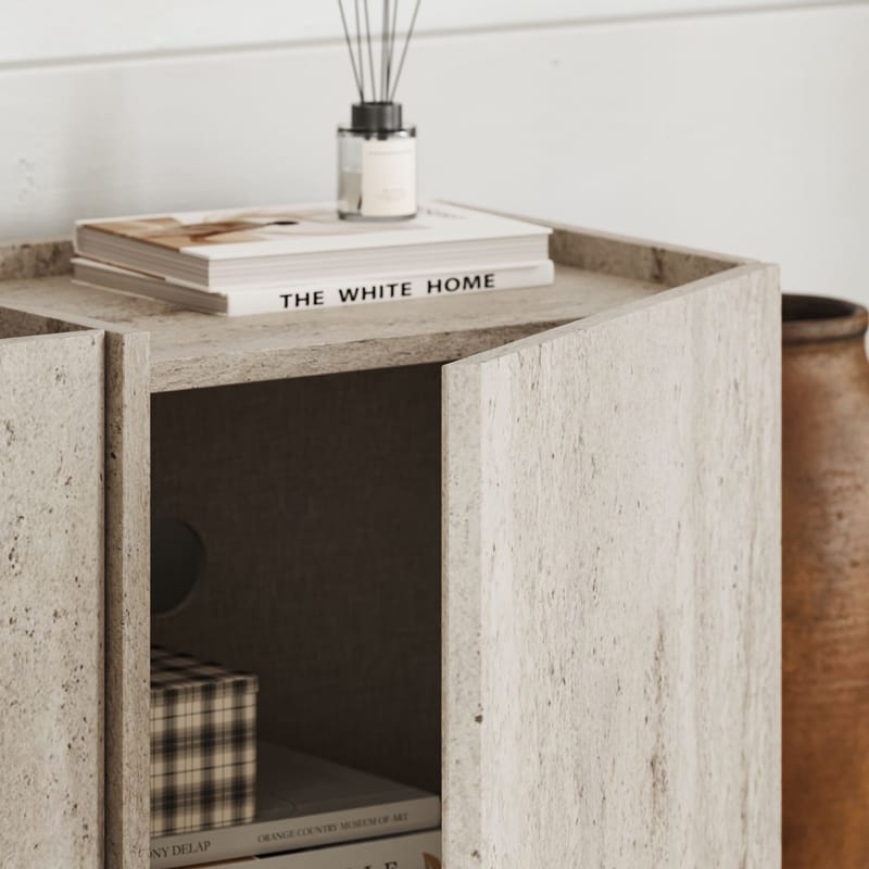 Sylvenn TV-taso 180 cm - travertiini - Huonekalut - TV- & Mediakalusteet - Mediajalusta & seinäteline