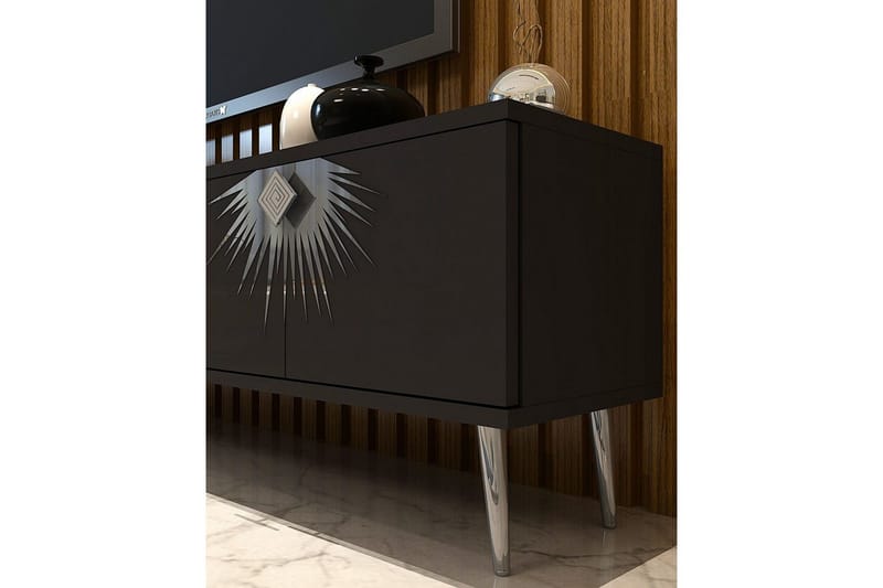 Tari TV-taso 150 cm - Antrasiitti/Hopea - Huonekalut - TV- & Mediakalusteet - Tv taso & Mediataso
