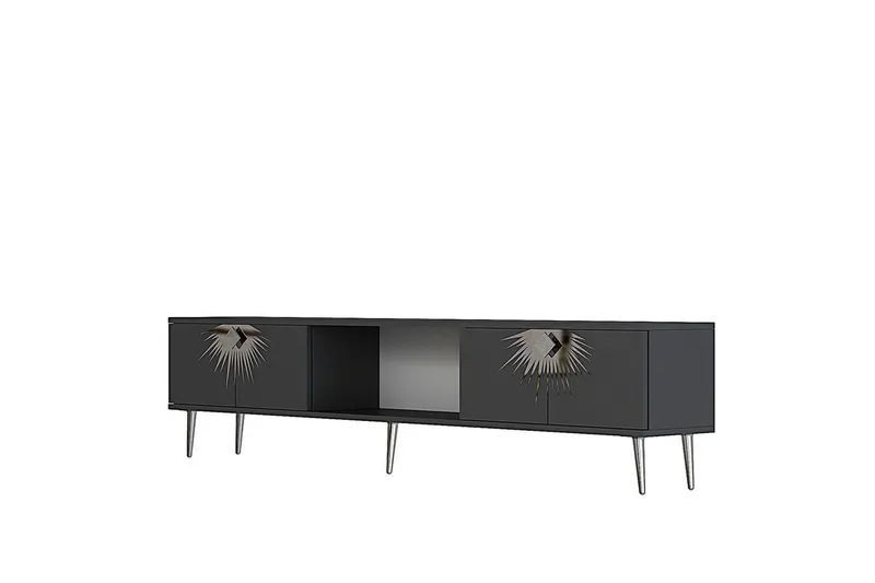 Tari TV-taso 150 cm - Antrasiitti/Hopea - Huonekalut - TV- & Mediakalusteet - Tv taso & Mediataso