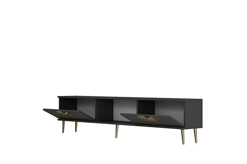 Tari TV-taso 150 cm - Antrasiitti/Keltainend - Huonekalut - TV- & Mediakalusteet - Tv taso & Mediataso