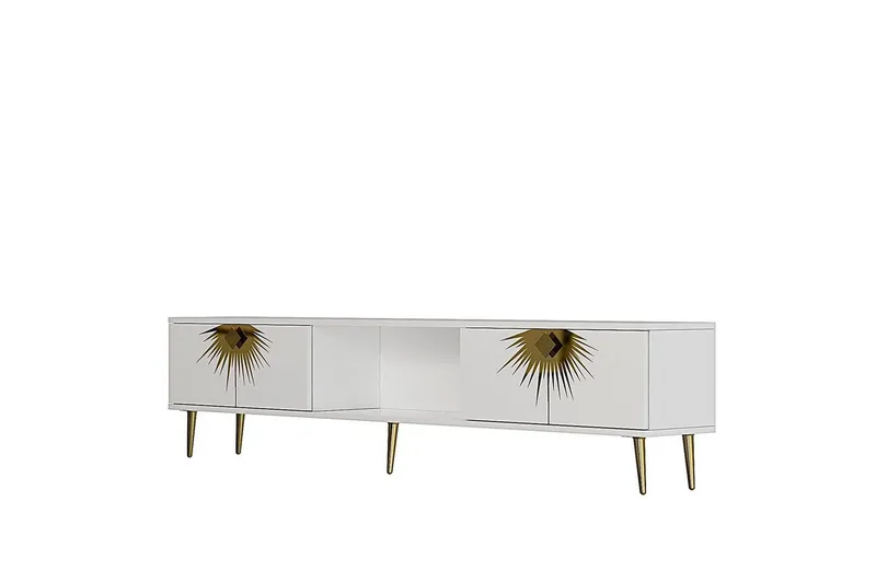Tari TV-taso 150 cm, Valkoinen/Keltainend