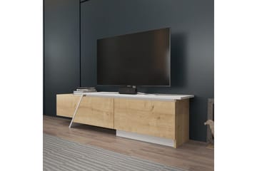 Tavros TV-taso 180 cm - Tammi/Valkoinen - Huonekalut - TV- & Mediakalusteet - Tv taso & Mediataso