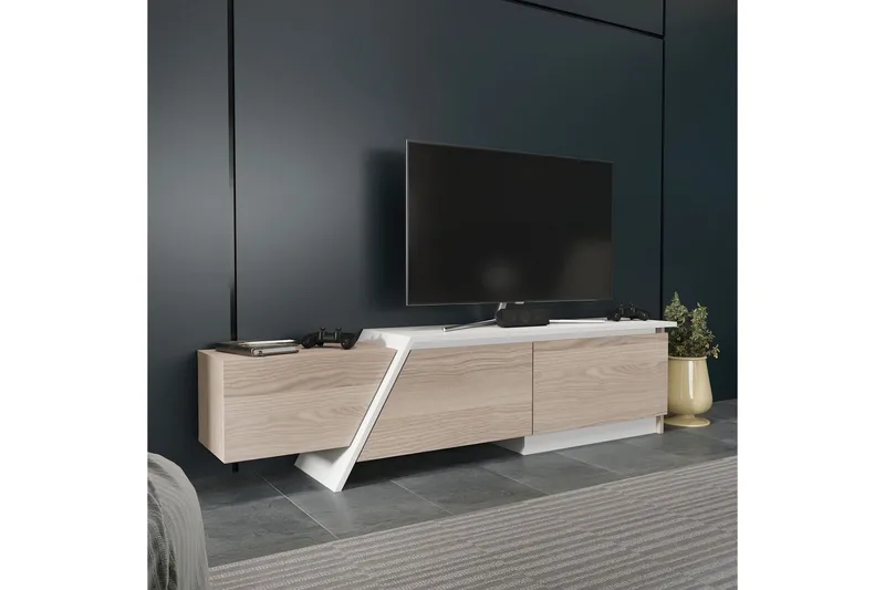 Tavros TV-taso 180 cm - Punainen/Valkoinen - Huonekalut - TV- & Mediakalusteet - Tv taso & Mediataso