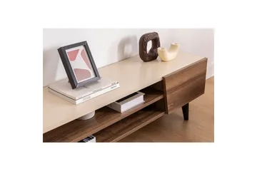 Torin TV-taso 180 cm - Pähkinä/Beige - Huonekalut - TV- & Mediakalusteet - Tv taso & Mediataso