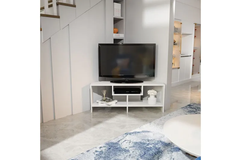Torlin TV-taso 120 cm - Valkoinen - Huonekalut - TV- & Mediakalusteet - Tv taso & Mediataso