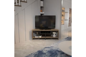 Torlin TV-taso 120 cm - Pähkinä/Valkoinen - Huonekalut - TV- & Mediakalusteet - Tv taso & Mediataso