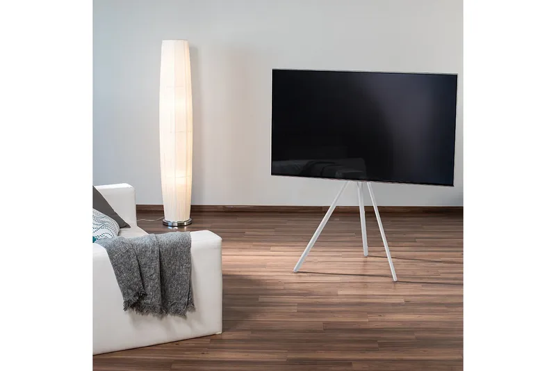 TV-lattiajalusta Hama Design White - Valkoinen - Huonekalut - TV- & Mediakalusteet - Mediajalusta & seinäteline