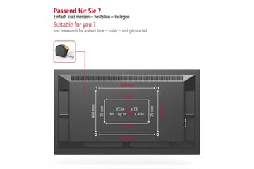 TV-seinäkiinnike Hama VESA Full Motion jopa 65 enint. 25 kg Musta - Musta - Huonekalut - TV- & Mediakalusteet - Mediajalusta & seinäteline