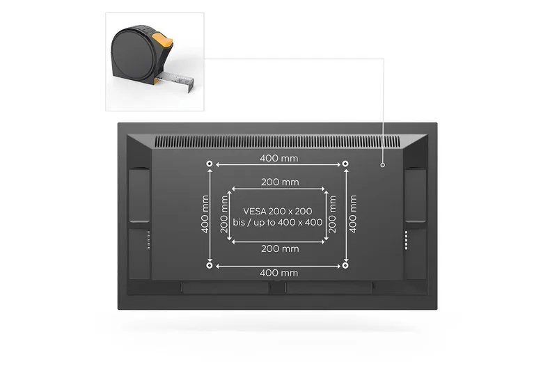 TV-seinäteline Hama VESA Full Motion Musta - Musta - Huonekalut - TV- & Mediakalusteet - Mediajalusta & seinäteline