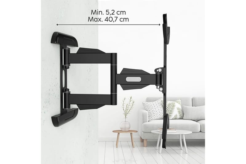 TV-seinäteline Hama VESA Full Motion Musta - Musta - Huonekalut - TV- & Mediakalusteet - Mediajalusta & seinäteline