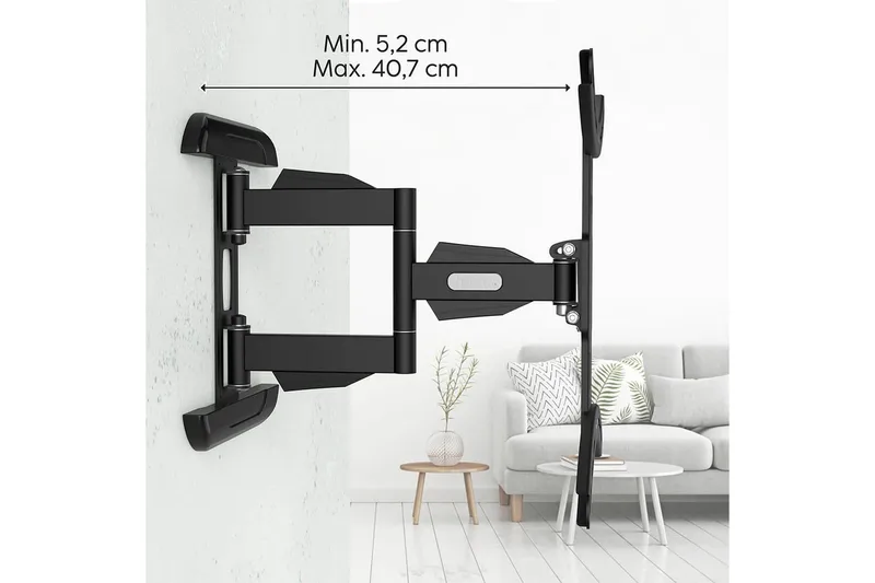 TV-seinäteline Hama VESA Full Motion Musta - Musta - Huonekalut - TV- & Mediakalusteet - Mediajalusta & seinäteline