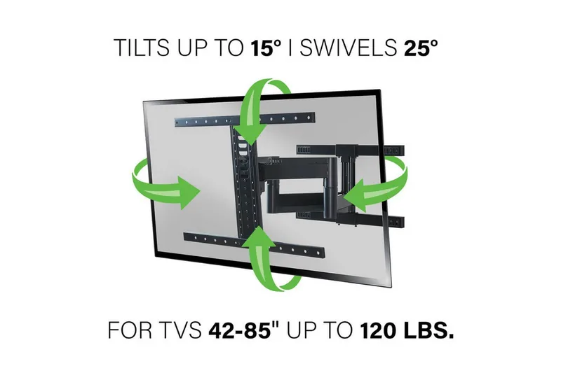 TV-seinäteline Sanus Vuepoint Täysi liike Jopa 90 - Musta - Huonekalut - TV- & Mediakalusteet - Mediajalusta & seinäteline
