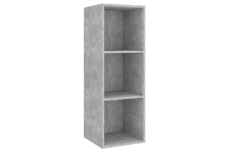 Seinäkiinnitettävä TV-taso betoninharmaa 37x37x107 cm - Huonekalut - TV- & Mediakalusteet - Mediajalusta & seinäteline - TV:n seinäteline